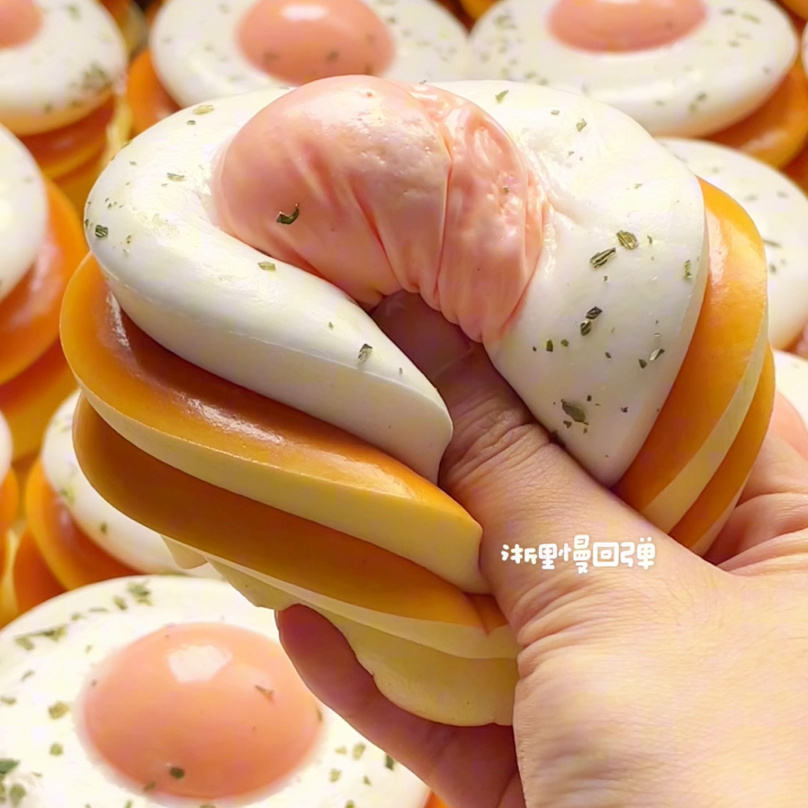 Baby Food Toy - Mainan berbentuk roti panggang telur goreng