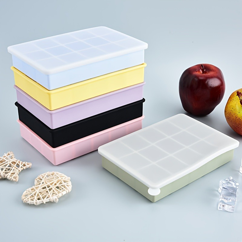 Freezer Tray Baby - Cetakan es batu silikon 15 kompartemen