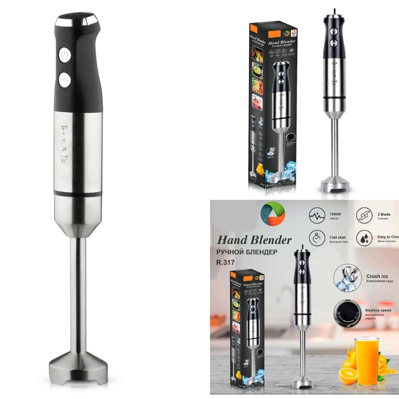 Baby Food Mixer - Pencampur tangan elektrik 1000W, pencampur tangan
