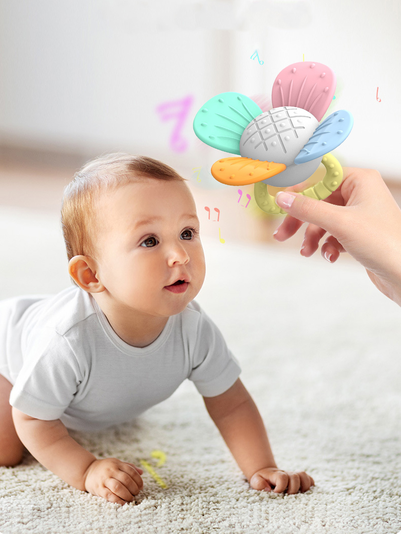 Baby Food Toy - Mainan Gigitan Bayi Berbentuk Bunga dari