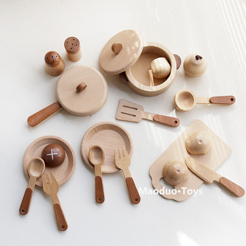 Baby Food Toy - Mainan Dapur Kayu Beech Maoduo untuk