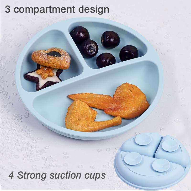 Set peralatan makan silikon un - Baby Food Logo ulasan dan harga
