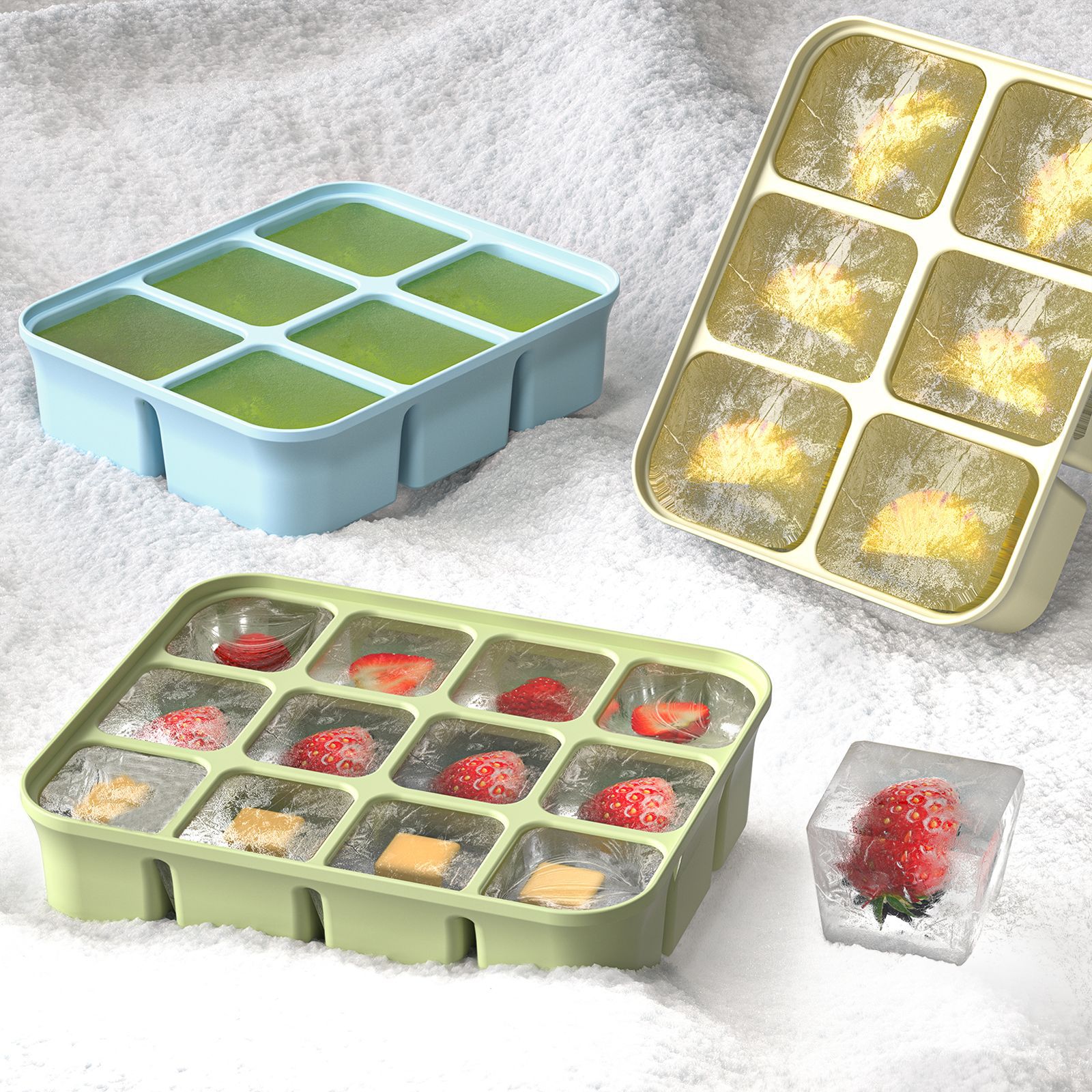 3 Buah Baki Freezer Makanan Ba - Freezer Tray Baby ulasan dan harga