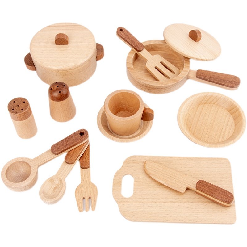 Mainan Dapur Kayu Beech Maoduo - Baby Food Toy ulasan dan harga