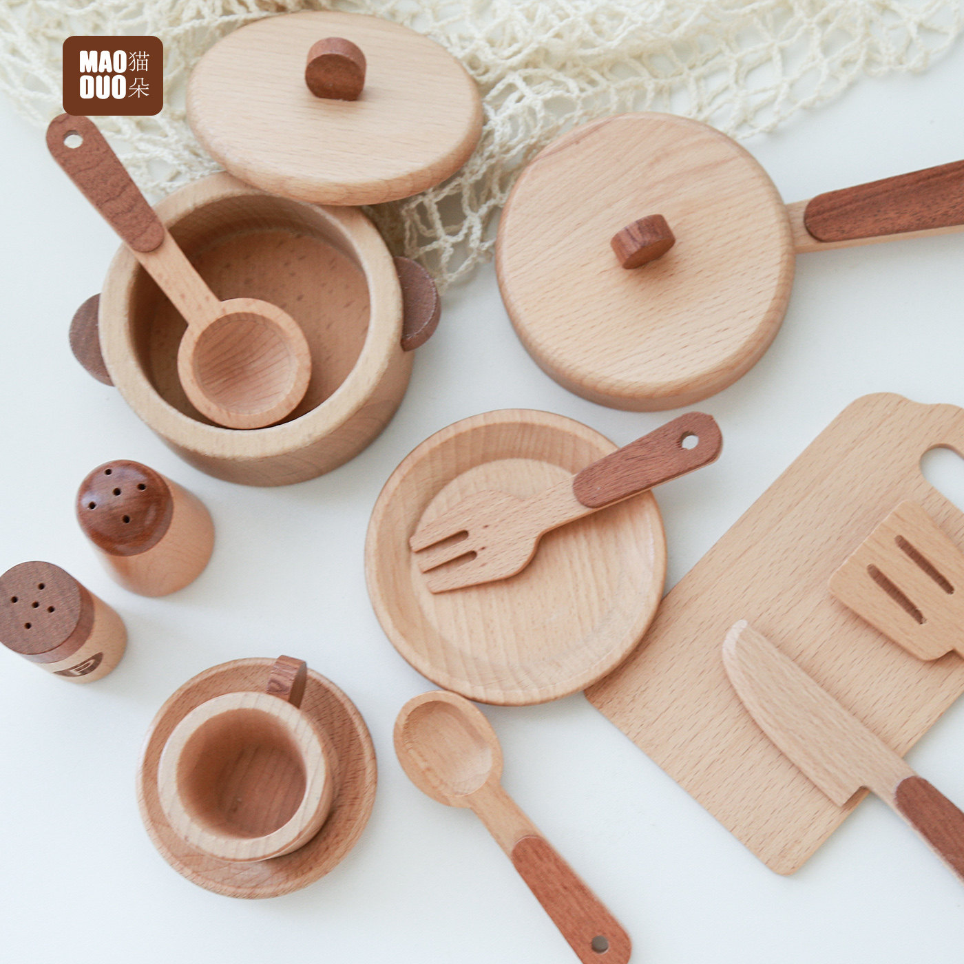 Mainan Dapur Kayu Beech Maoduo - Baby Food Toy ulasan dan harga