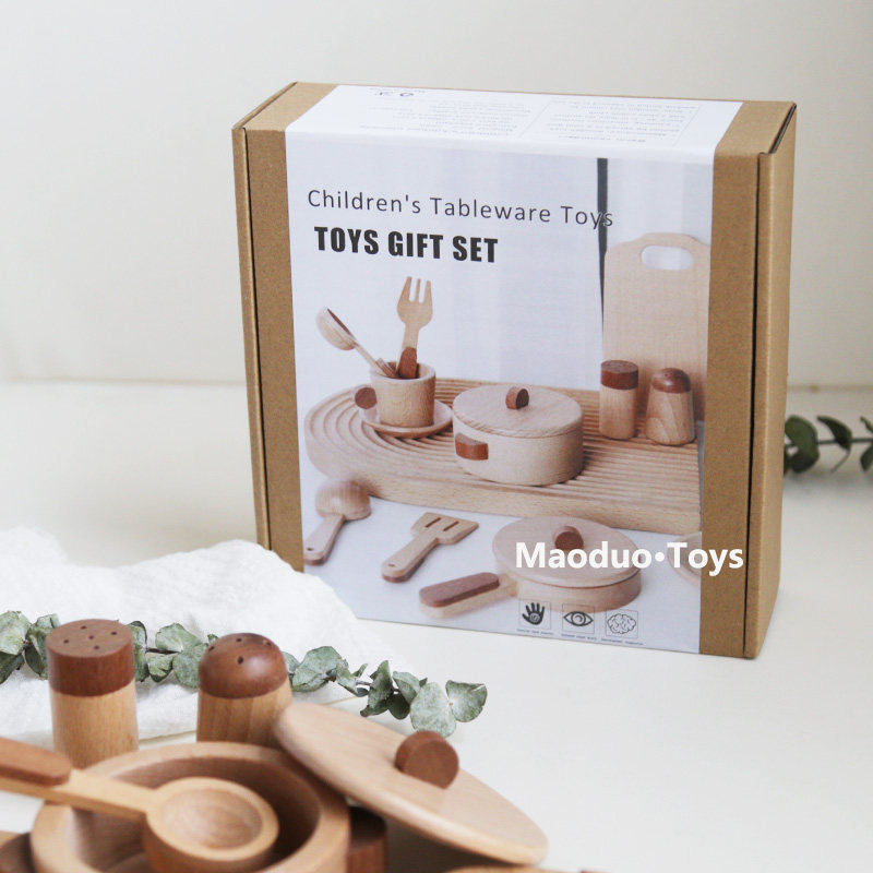 Mainan Dapur Kayu Beech Maoduo - Baby Food Toy ulasan dan harga
