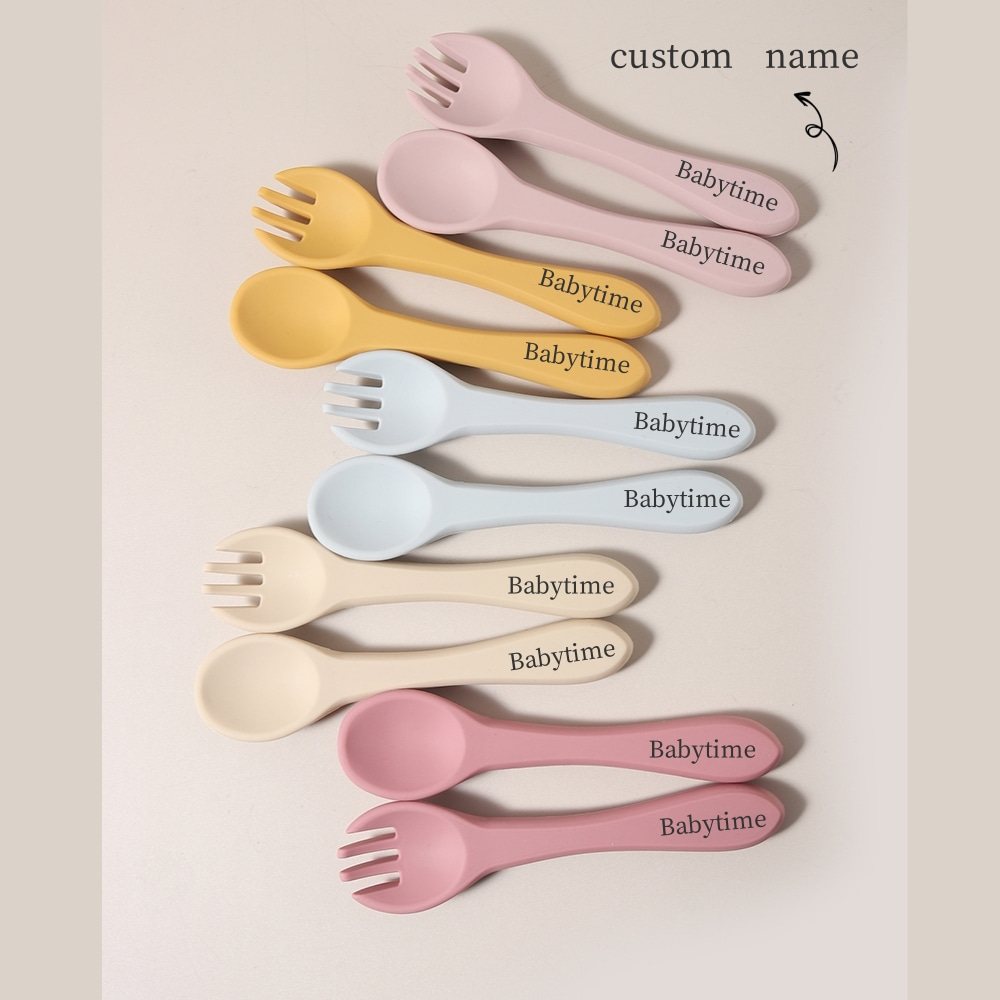 Nama Kustom 1 Pasang Sendok da - Baby Food Nutrition ulasan dan harga