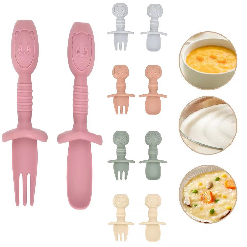 2 Buah Sendok Garpu Silikon Ga - Baby Food Nutrition ulasan dan harga